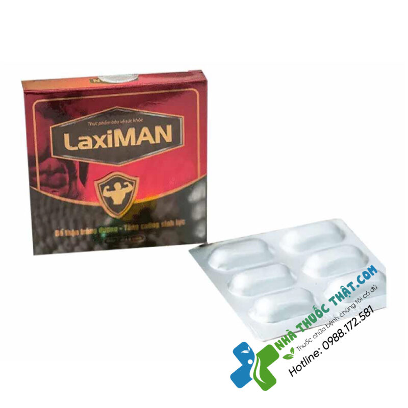 LaxiMan Hộp 6 viên - Tăng Cường Sinh Lực Hiệu Quả 2 LaxiMan Hộp 6 viên - Tăng Cường Sinh Lực Hiệu Quả