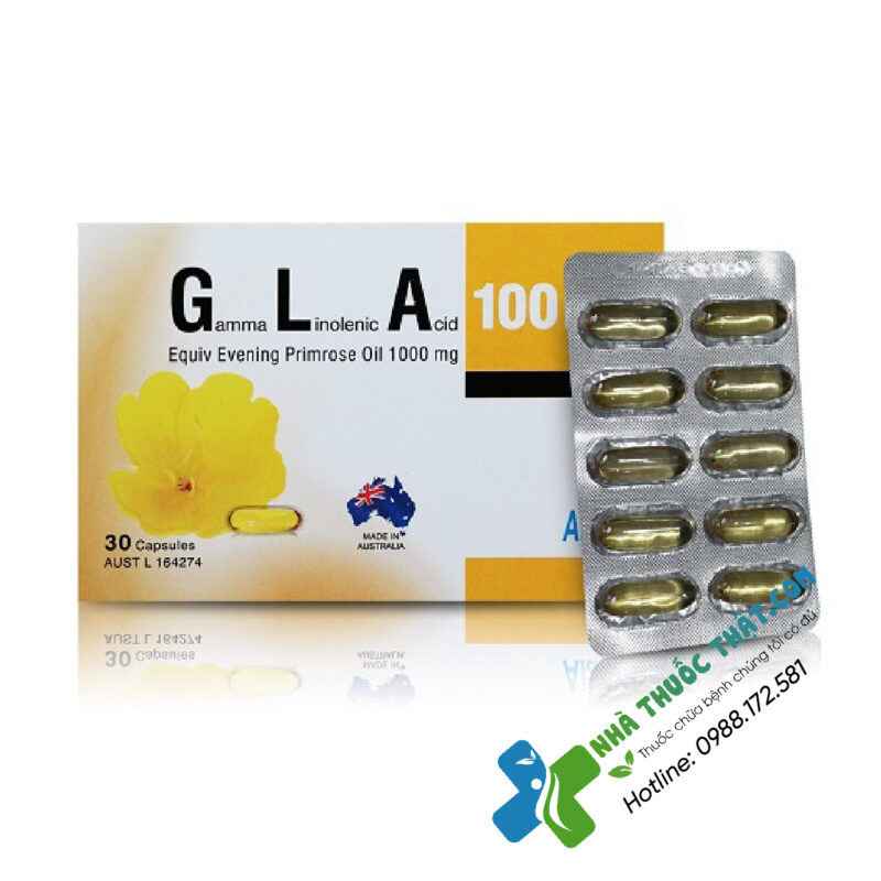 GLA 100mg Hộp 30 Viên - Bổ Sung Nội Tiết Tố Phụ Nữ 2 GLA 100mg Hộp 30 Viên - Bổ Sung Nội Tiết Tố Phụ Nữ