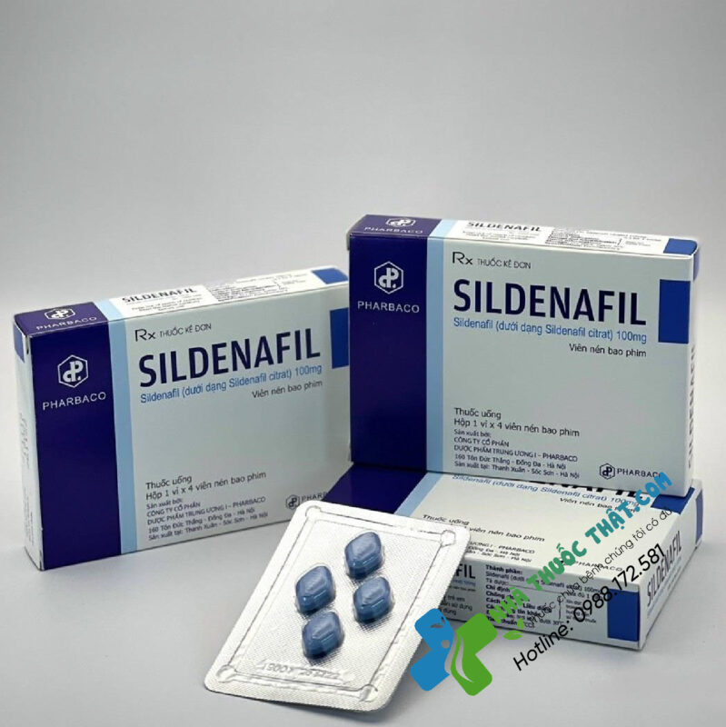 Sildenafil Hộp 4 Viên - Trị Rối Loạn Cương Dương Hiệu Quả 2 Sildenafil Hộp 4 Viên - Trị Rối Loạn Cương Dương Hiệu Quả