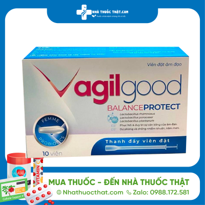 Vagilgood Xanh Hộp 10 Viên - Cân Bằng Hệ Vi Sinh, Hạn Chế Nhiễm Nấm