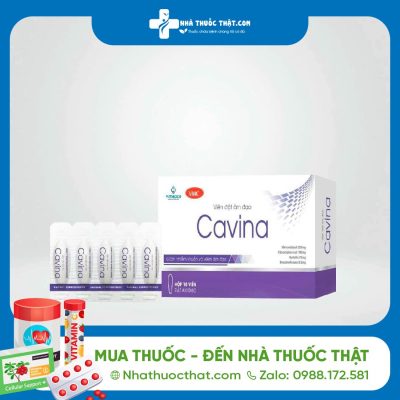 Cavina Hộp 10 Viên Đặt - Giảm Nhiễm Khuẩn Và Viêm Âm Đạo 2 Cavina Hộp 10 Viên Đặt - Giảm Nhiễm Khuẩn Và Viêm Âm Đạo