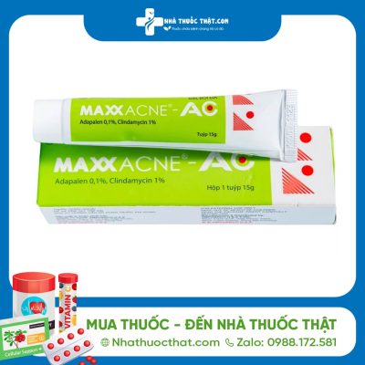 Maxx Acne Tuýp 15mg - Trị Mụn Trứng Cá Hiệu Quả 2 Maxx Acne Tuýp 15mg - Trị Mụn Trứng Cá Hiệu Quả