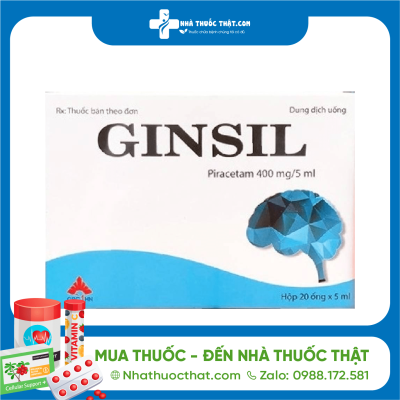 Ginsil Hộp 20 Ống - Điều Trị Chóng Mặt 2 Ginsil Hộp 20 Ống - Điều Trị Chóng Mặt