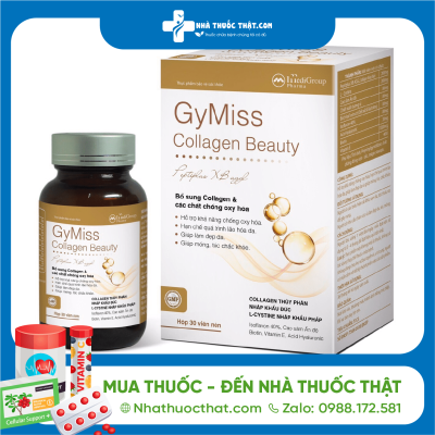 GyMiss Hộp 30 Viên - Bổ Sung Collagen 2 GyMiss Hộp 30 Viên - Bổ Sung Collagen