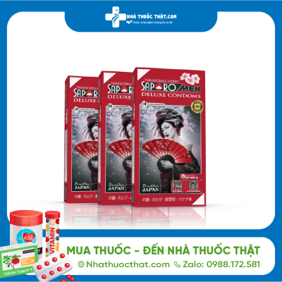 Bao Cao Su Saporo Men 52mm Hộp 10 Cái - Bao Cao Su Siêu Mỏng 3 Bao Cao Su Saporo Men 52mm Hộp 10 Cái - Bao Cao Su Siêu Mỏng