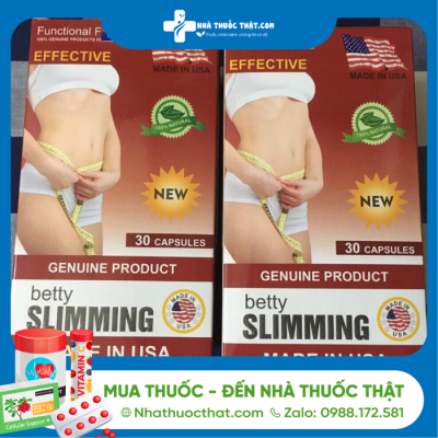 Betty Slimming - Hộp 30 Viên - Hỗ Trợ Giảm Cân Hiệu Quả Và Nhanh Chóng