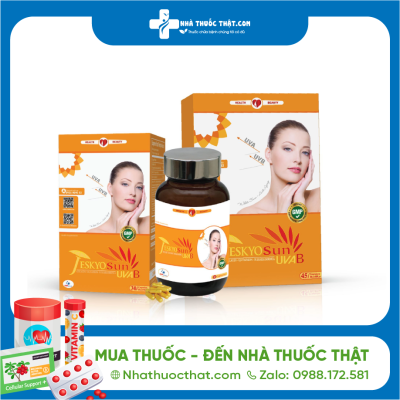 Jeskyo Sun UVAB Hộp 45 Viên - Viên Uống Làm Đẹp Tăng Cường Nội Tiết Tố 3 Jeskyo Sun UVAB Hộp 45 Viên - Viên Uống Làm Đẹp Tăng Cường Nội Tiết Tố