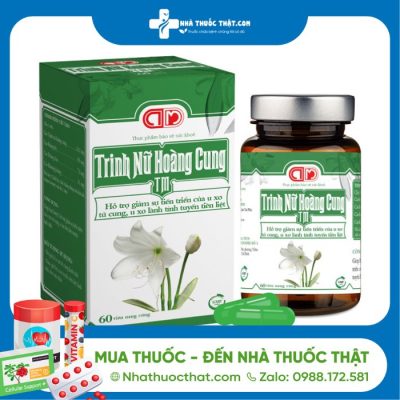 Trinh Nữ Hoàng Cung TM - Hộp 60 Viên - Giảm Sự Tiến Triển Của U Xơ Tử Cung 2 Trinh Nữ Hoàng Cung TM - Hộp 60 Viên - Giảm Sự Tiến Triển Của U Xơ Tử Cung