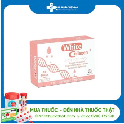 White Collagen - Hộp 20 Gói - Hỗ Trợ Chống Oxy Hóa , Chống Lão Hóa , Làm Sáng Da 2 White Collagen - Hộp 20 Gói - Hỗ Trợ Chống Oxy Hóa , Chống Lão Hóa , Làm Sáng Da