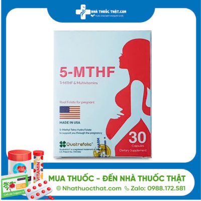 Viên uống 5-MTHF - Hộp 30 Viên - Hỗ Trợ Cho Phụ Nữ Bị Rối Loạn Chuyển Hóa Acid Folic 2 Viên uống 5-MTHF - Hộp 30 Viên - Hỗ Trợ Cho Phụ Nữ Bị Rối Loạn Chuyển Hóa Acid Folic