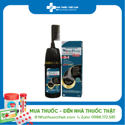 WorldPhar Hair Lọ 200ml - Dầu Gội Kết Hợp Nhuộm Thơm Tóc Da Đầu 2 WorldPhar Hair Lọ 200ml - Dầu Gội Kết Hợp Nhuộm Thơm Tóc Da Đầu