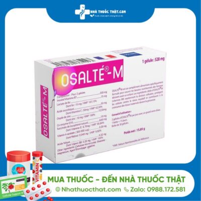 Osalte M - Hộp 30 Viên - Hỗ Trợ Điều Trị Hiếm Muộn Ở Phụ Nữ 2 Osalte M - Hộp 30 Viên - Hỗ Trợ Điều Trị Hiếm Muộn Ở Phụ Nữ