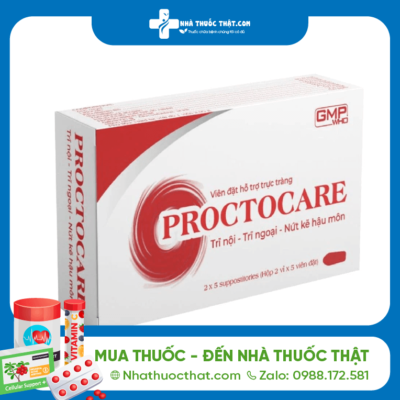 Proctocare Hộp 10 Viên - Viên Đặt Hậu Môn Giảm Trĩ