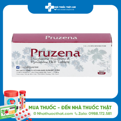 Pruzena Hộp 30 Viên - Trị Buồn Nôn Nôn Mửa Thai Kì 2 Pruzena Hộp 30 Viên - Trị Buồn Nôn Nôn Mửa Thai Kì