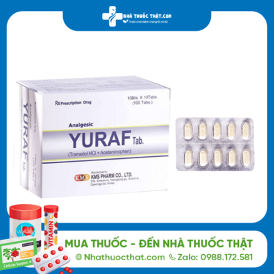 Yuraf Tab Hộp 100 Viên - Trị Các Cơn Đau Trung Bình Đến Nặng 2 Yuraf Tab Hộp 100 Viên - Trị Các Cơn Đau Trung Bình Đến Nặng