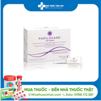 Gel Đặt Âm Đạo Papilocare 5ml - Hộp 7 Tuýp - Hỗ Trợ Đào Thải HPV 2 Gel Đặt Âm Đạo Papilocare 5ml - Hộp 7 Tuýp - Hỗ Trợ Đào Thải HPV