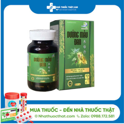 Dưỡng Mẫu Đan - Hộp 60 Viên - Hỗ Trợ Hạn Chế Sự Phát Triển Của U Vú, U Xơ Lành Tính 2 Dưỡng Mẫu Đan - Hộp 60 Viên - Hỗ Trợ Hạn Chế Sự Phát Triển Của U Vú, U Xơ Lành Tính