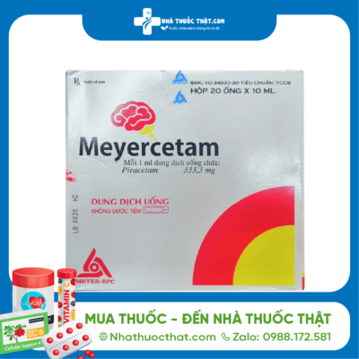 Meyercetam Hộp 20 Ống - Điều Trị Giật Rung Cơ Hiệu Quả 2 Meyercetam Hộp 20 Ống - Điều Trị Giật Rung Cơ Hiệu Quả