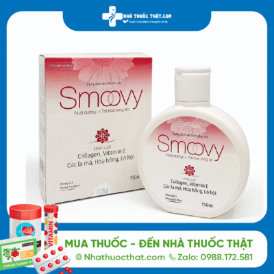 Smoovy Lọ 150ml - Sạch Vùng Kín Dưỡng Da Hồng Se Khít 2 Smoovy Lọ 150ml - Sạch Vùng Kín Dưỡng Da Hồng Se Khít