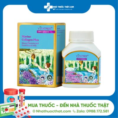 Collagen Vitatree Marine Plus - Hộp 100 Viên - Chăm Sóc Da Và Sức Khỏe Cho Phụ Nữ 2 Collagen Vitatree Marine Plus - Hộp 100 Viên - Chăm Sóc Da Và Sức Khỏe Cho Phụ Nữ