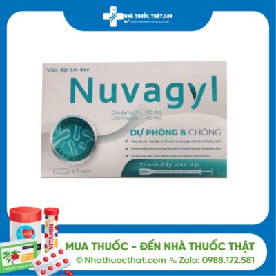 Viên Đặt Nuvagyl - Hộp 7 Viên - Điều Trị Viêm Âm Đạo 2 Viên Đặt Nuvagyl - Hộp 7 Viên - Điều Trị Viêm Âm Đạo
