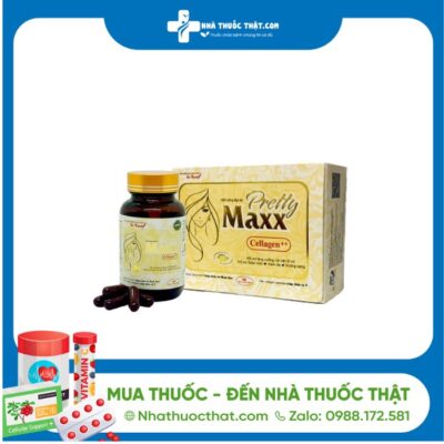 Pretty Maxx Cellagen++- Hộp 30 Viên - Dưỡng Mịn Màng,Tăng Cường Nội Tiết Tố Nữ. 2 Pretty Maxx Cellagen++- Hộp 30 Viên - Dưỡng Mịn Màng,Tăng Cường Nội Tiết Tố Nữ.