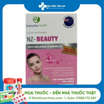 NZ Beauty - Hộp 30 Viên - Hỗ Trợ Giảm Nám, Nếp Nhăn, Hỗ Trợ Chống Lão Hóa