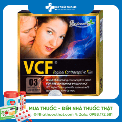VCF Botania Hộp 3 Miếng - Màng Phim Tránh Thai 2 VCF Botania Hộp 3 Miếng - Màng Phim Tránh Thai